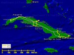 Landkarte Kuba