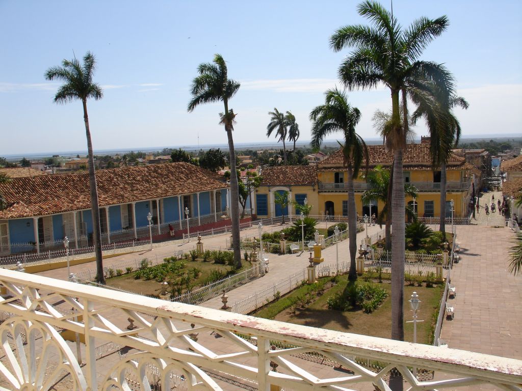 Der Balkon des Hauses liegt direkt über der Plaza Mayor.