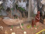 Museum: Modell einer Ureinwohnerin