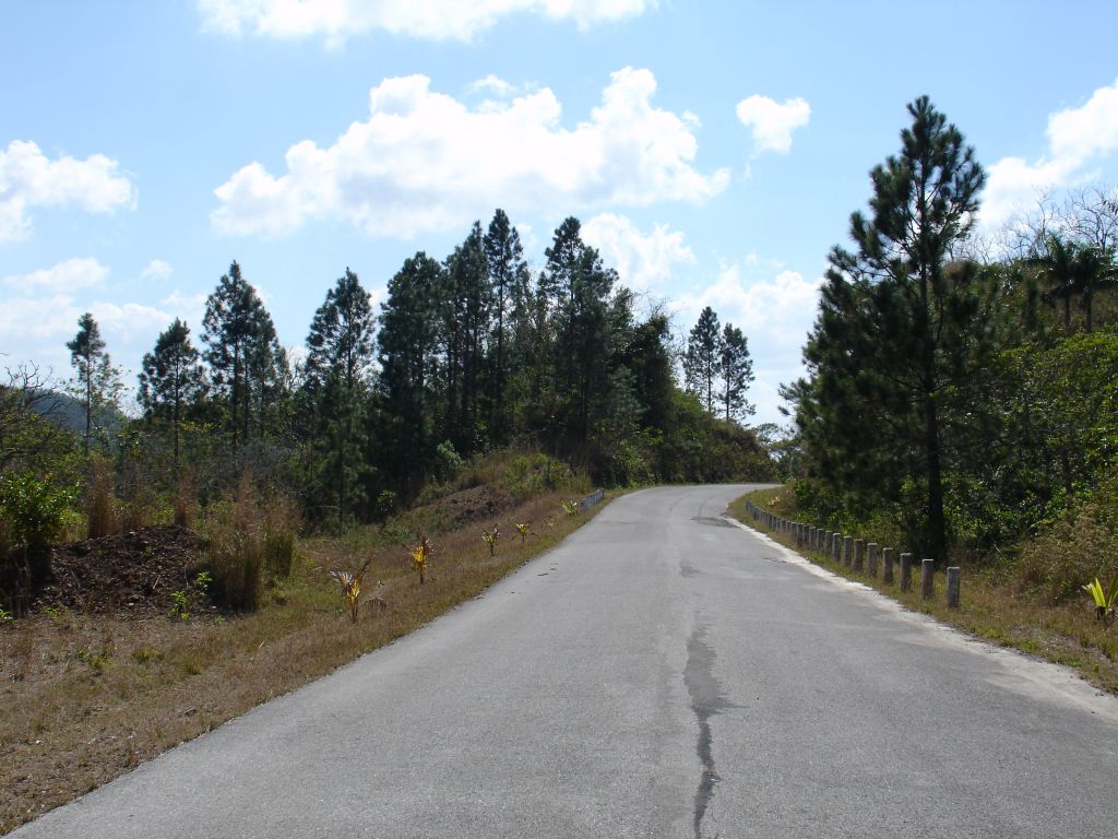 Einsam lief eine Straße, die auf keiner Karte eingezeichnet ist, weiter auf und ab nach Westen.