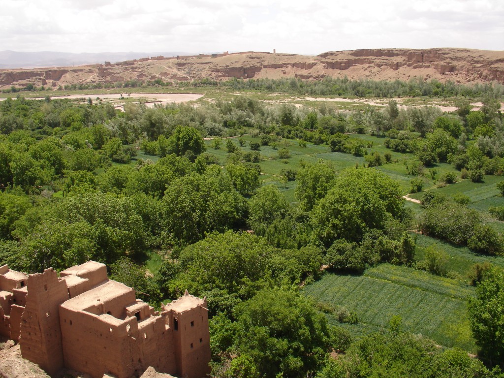 Von der Dachterasse der Kasbah konnte man weit ins Rosental sehen.