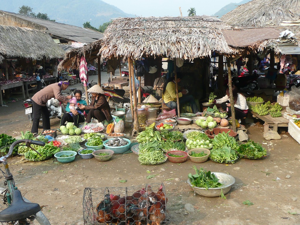 In Bac Quang fand ein kleiner Markt statt.